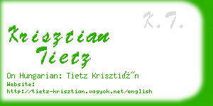 krisztian tietz business card